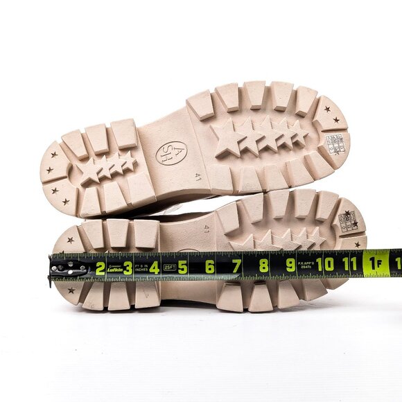 Ash Women Links Ivory Leather Platform Ankle Chelsea Boots 10.5US EUR41 - Picture 5 of 8